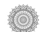 design wedding invitation, mandala, monogram and worksheets